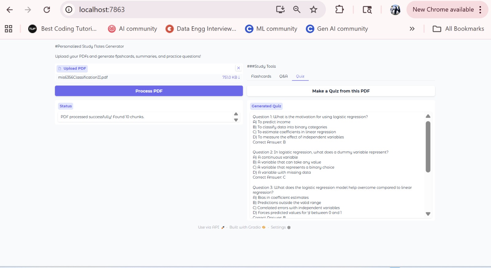 Student Notes Summarizer